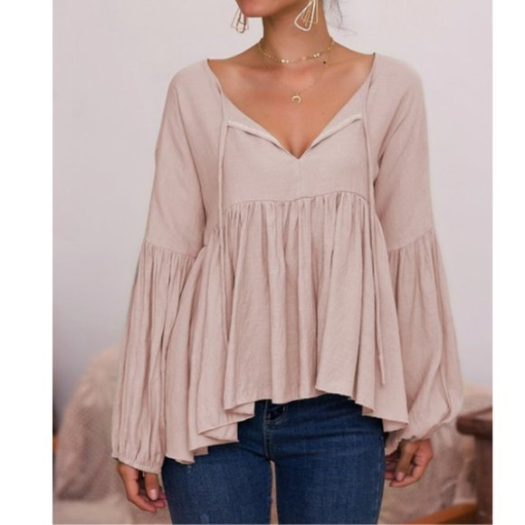 Glam All Day Taupe Pink Top - Picture 6 of 7